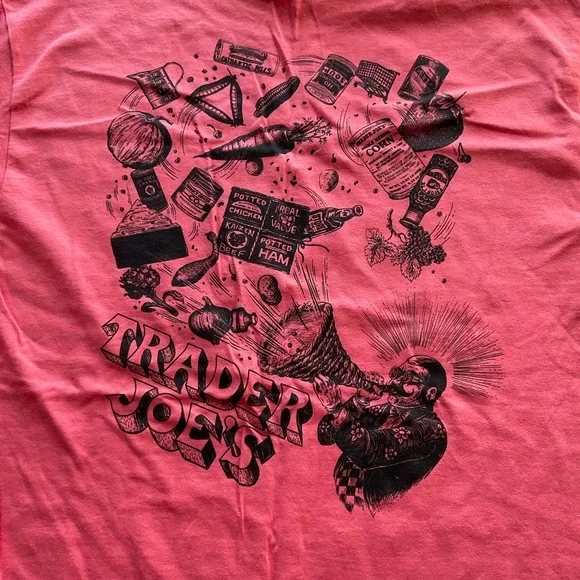 Gildan Unisex Graphic Tees - Coral and Light Green - Picture 5 of 11